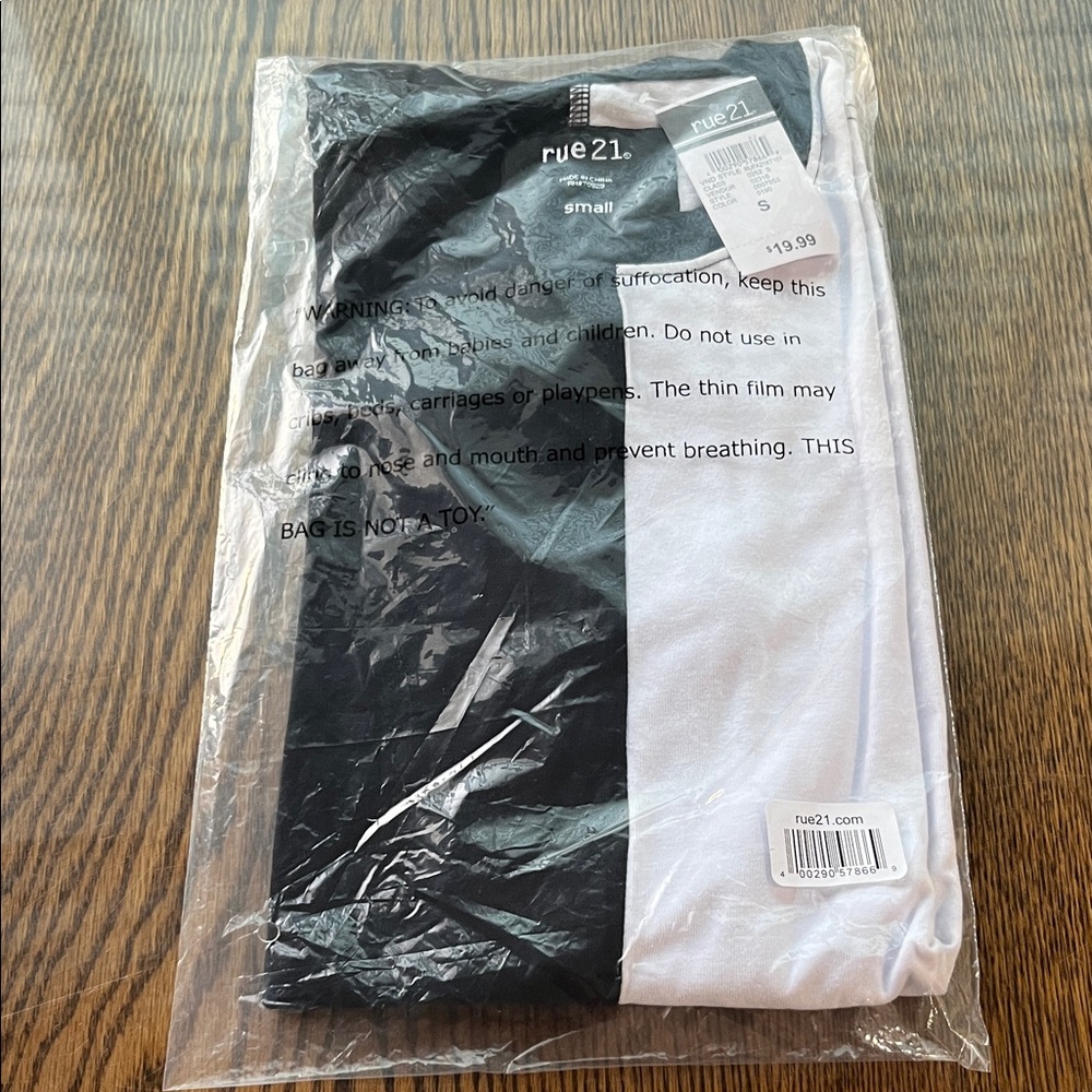 Rue21 Monochrome Split Tee